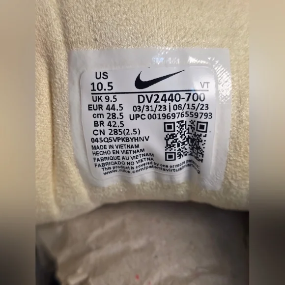 Nike Lunar Roam Alabaster Lemon Drop DV2440-700 Men’s 10.5 New - No Box - Picture 5 of 16